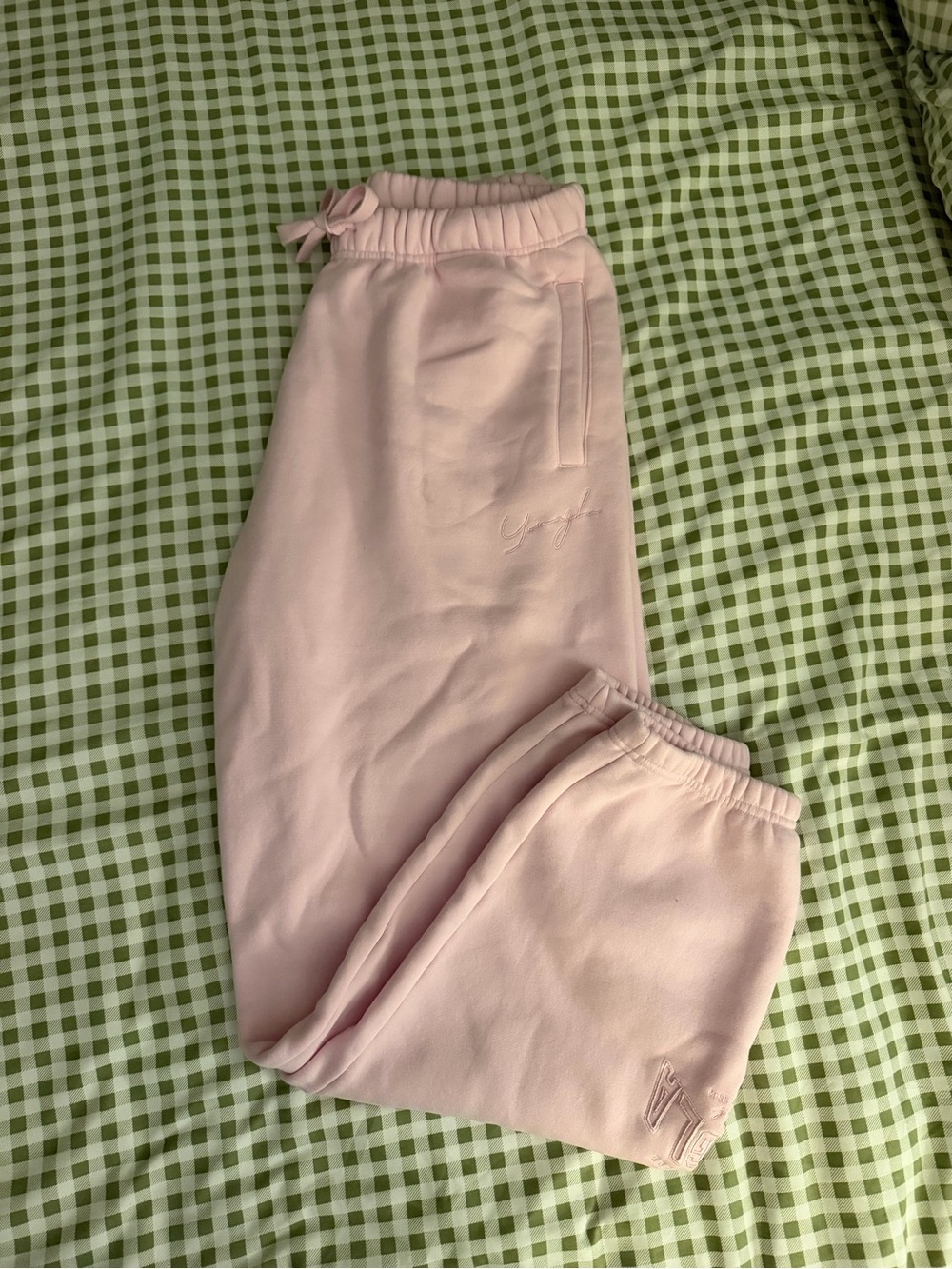 YoungLA Pink Cozy Fleece Sweatpants